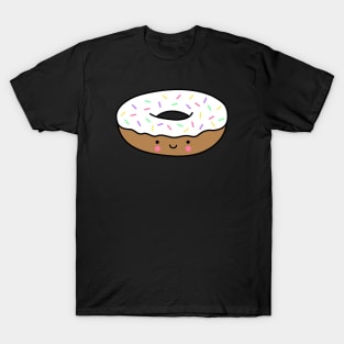 Kawaii Donut with Rainbow Sprinkles (Vanilla) T-Shirt